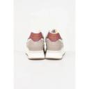 New Balance Women's 574+ Driftwood/Washed Burgundy/Sea Salt - Size 7