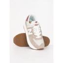 New Balance Women's 574+ Driftwood/Washed Burgundy/Sea Salt - Size 7