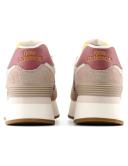 New Balance Women's 574+ Driftwood/Washed Burgundy/Sea Salt - Size 8