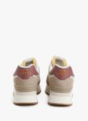 New Balance Women's 574+ Driftwood/Washed Burgundy/Sea Salt - Size 8