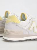 New Balance Women's 574 - Grey/White/Yellow (Size 5.5)