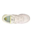 New Balance Women's 574 - Grey/White/Yellow (Size 8.5)