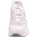 New Balance Women's 574 - Grey/White/Yellow (Size 8.5)
