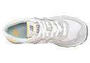 New Balance Women's 574 - Grey/White/Yellow (Size 8.5)