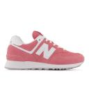New Balance Women's 574 - Pink/White (Size 7)