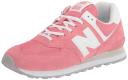 New Balance Women's 574 - Pink/White (Size 7)