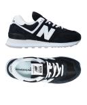 New Balance Women's 574 - Pink/White (Size 7)