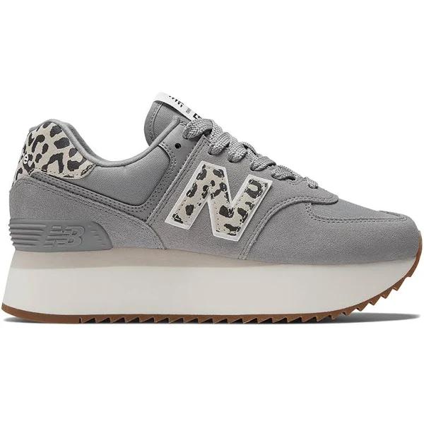New Balance Women's 574+ Shadow Grey/Moonbeam/Sea Salt - Size 10