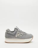New Balance Women's 574+ Shadow Grey/Moonbeam/Sea Salt - Size 11