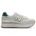 New Balance Women's 574+ Turtledove/Vintage teal/sea Salt - Size 5