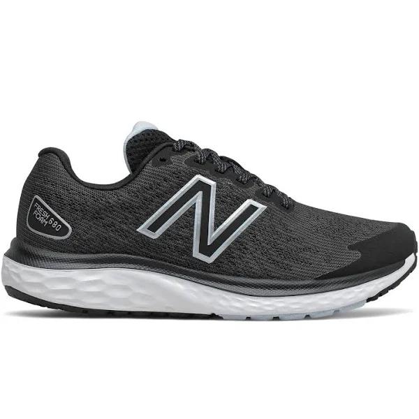 New Balance Women's Fresh Foam 680v7 Black/White/Uv Glo - Size 5