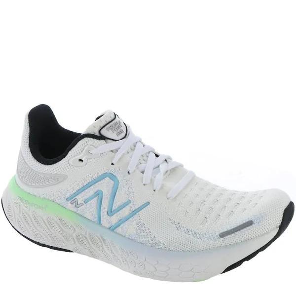 New Balance Women's Fresh Foam x 1080v12 White/Bleach Blue/Green Aura - Size 8