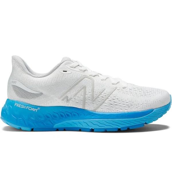 New Balance Women's Fresh Foam x 880v12 White/Vibrant Sky/Serene Blue - Size 12