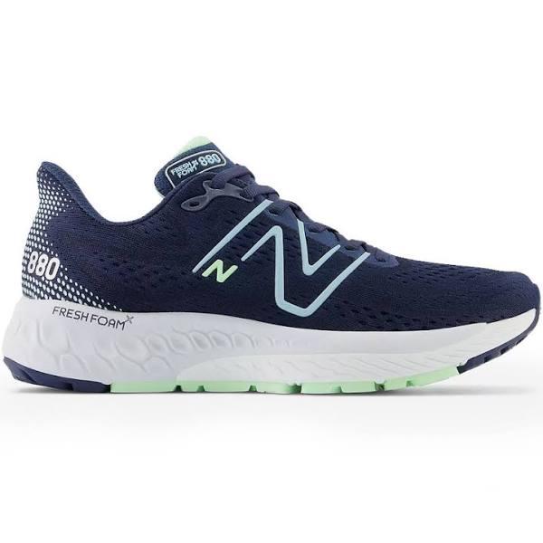 New Balance Women's Fresh Foam x 880v13 NB Navy/Bleach Blue/Green Aura - Size 12