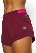 New Balance Women's Q Speed Fuel Short Garnet - Size XL