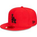 New Era 59Fifty Fitted Cap Los Angeles Dodgers - Scarlet Red / Black