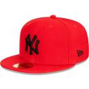 New Era 59Fifty Fitted Cap New York Yankees - Scarlet Red / Black