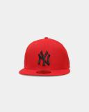 New Era 59Fifty Fitted Cap New York Yankees - Scarlet Red / Black
