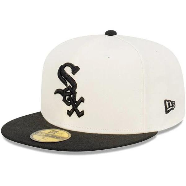 New Era 59Fifty MLB 2Tone Classic Chicago White Sox Chrome White 8 1/8