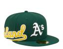 New Era 59FIFTY Side Split Fitted Cap Oakland Athletics - Green