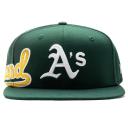 New Era 59Fifty Side Split Fitted Cap Oakland Athletics - Green