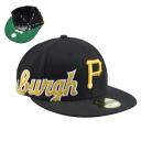 New Era 59Fifty Side Split Fitted Cap Pittsburgh Pirates - Black