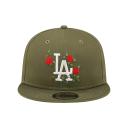 New Era 9Fifty Snapback Cap - Flower Los Angeles Dodgers Olive S/M