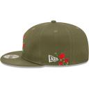 New Era 9Fifty Snapback Cap - Flower Los Angeles Dodgers Olive S/M