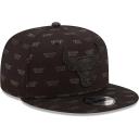 New Era 9Fifty Snapback Cap - Monogram Chicago Bulls Black S/M
