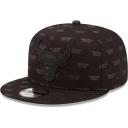 New Era 9Fifty Snapback Cap - Monogram Chicago Bulls Black S/M