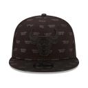New Era 9Fifty Snapback Cap - Monogram Chicago Bulls Black S/M