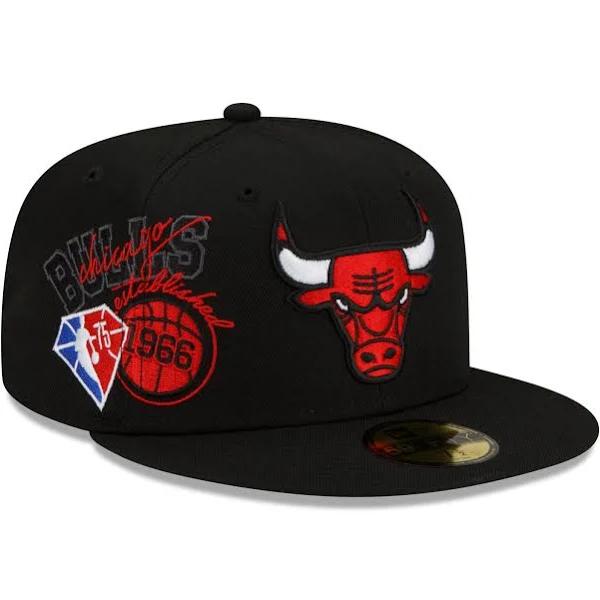 New Era 9Fifty Snapback Cap - Monogram Chicago Bulls Black S/M