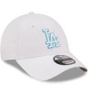 New Era 9Forty Strapback Cap - Outline Los Angeles Dodgers White
