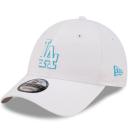 New Era 9Forty Strapback Cap - Outline Los Angeles Dodgers White