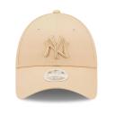 New Era 9Forty Women's Cap - New York Yankees Stone Cream Beige