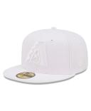New Era Arizona Diamondbacks White On White 59Fifty Fitted Hat