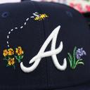 New Era Atlanta Braves Watercolour Floral 59Fifty Fitted