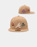 New Era Atlanta Braves 'World Series Multi Logo' 59Fifty Fitted Tumbleweed