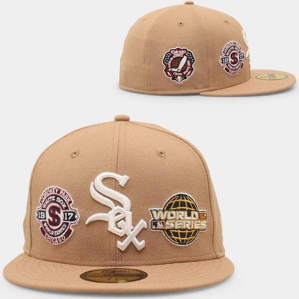 New Era Atlanta Braves 'World Series Multi Logo' 59Fifty Fitted Tumbleweed