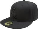 New Era Chicago White Sox Blackout Basic 59Fifty Fitted Hat, Black / 7 5/8