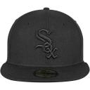New Era Chicago White Sox Blackout Basic 59Fifty Fitted Hat, Black / 7 5/8