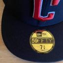 New Era Cleveland Guardians Authentic Collection Road 59Fifty Fitted