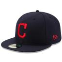 New Era Cleveland Indians Authentic Collection Road 59FIFTY Fitted