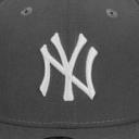 New Era Graphite-White 59Fifty New York Yankees Fitted Cap
