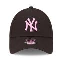New Era Kids 9Forty New York Yankees Baseball Cap - MLB League Essential - Black-Pink