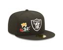 New Era 59Fifty Crown Champs Fitted Cap Las Vegas Raiders - Black