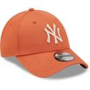 New Era League Essential 9Forty New York Yankees Cap Orange Beige