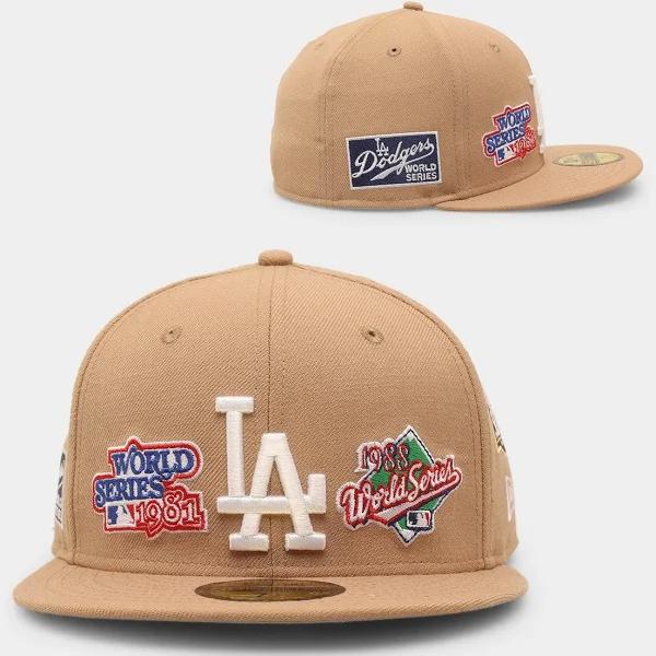 New Era Los Angeles Dodgers 'World Series Multi Logo' 59Fifty Fitted Tumbleweed