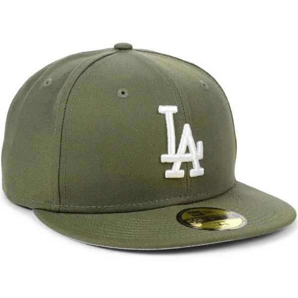 New Era Men Los Angeles Dodgers Olive 59FIFTY Fitted, Olive / 7 3/4