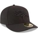 New Era Men's Black Oklahoma City Thunder Black and White Logo 59Fifty Fitted Hat